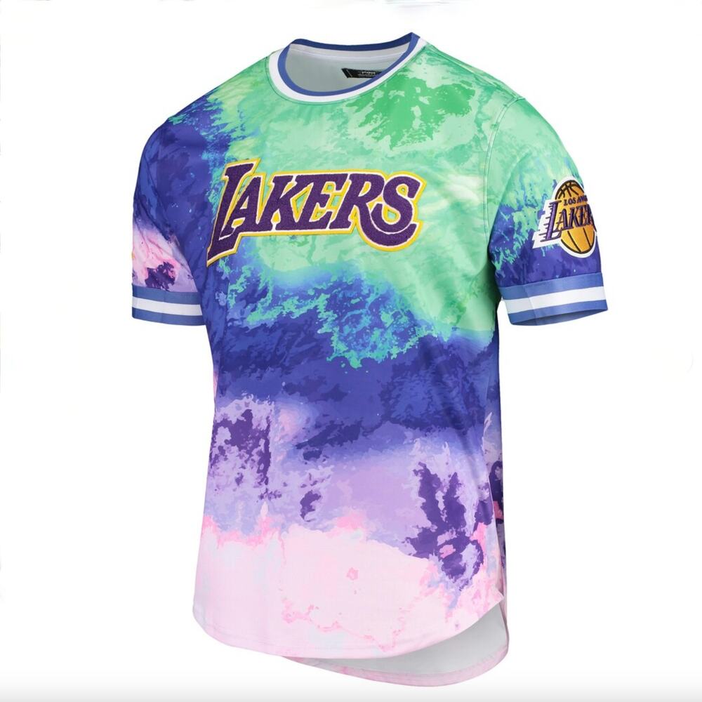 Men's Los Angeles Lakers Pro Standard Dip-Dye T-Shirt - Size L